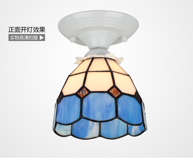 
                                        波西米亚 LED吸顶灯 玄关走廊过道灯 门厅灯具帝凡尼 配带6瓦磨砂LED白光                