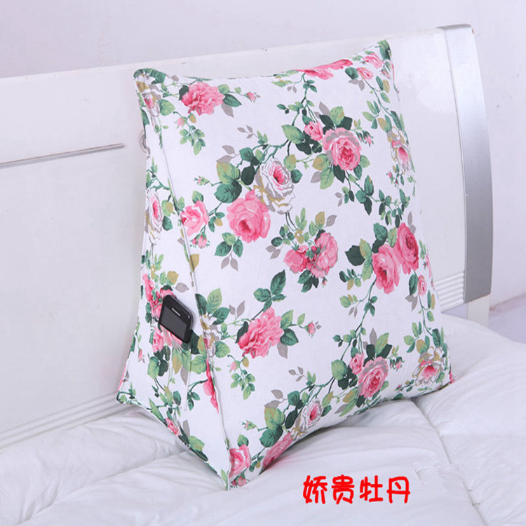 
                                        仙乐娇家居 老粗布小号抱枕 三维立体三角形靠垫 床头沙发靠枕40*30*20cm 华丽蜕变                