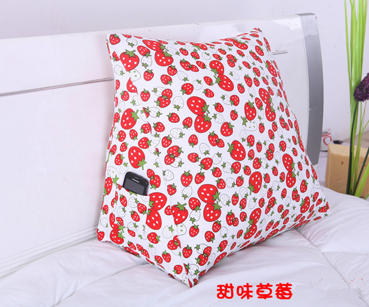 
                                        仙乐娇家居 老粗布小号抱枕 三维立体三角形靠垫 床头沙发靠枕40*30*20cm 华丽蜕变                