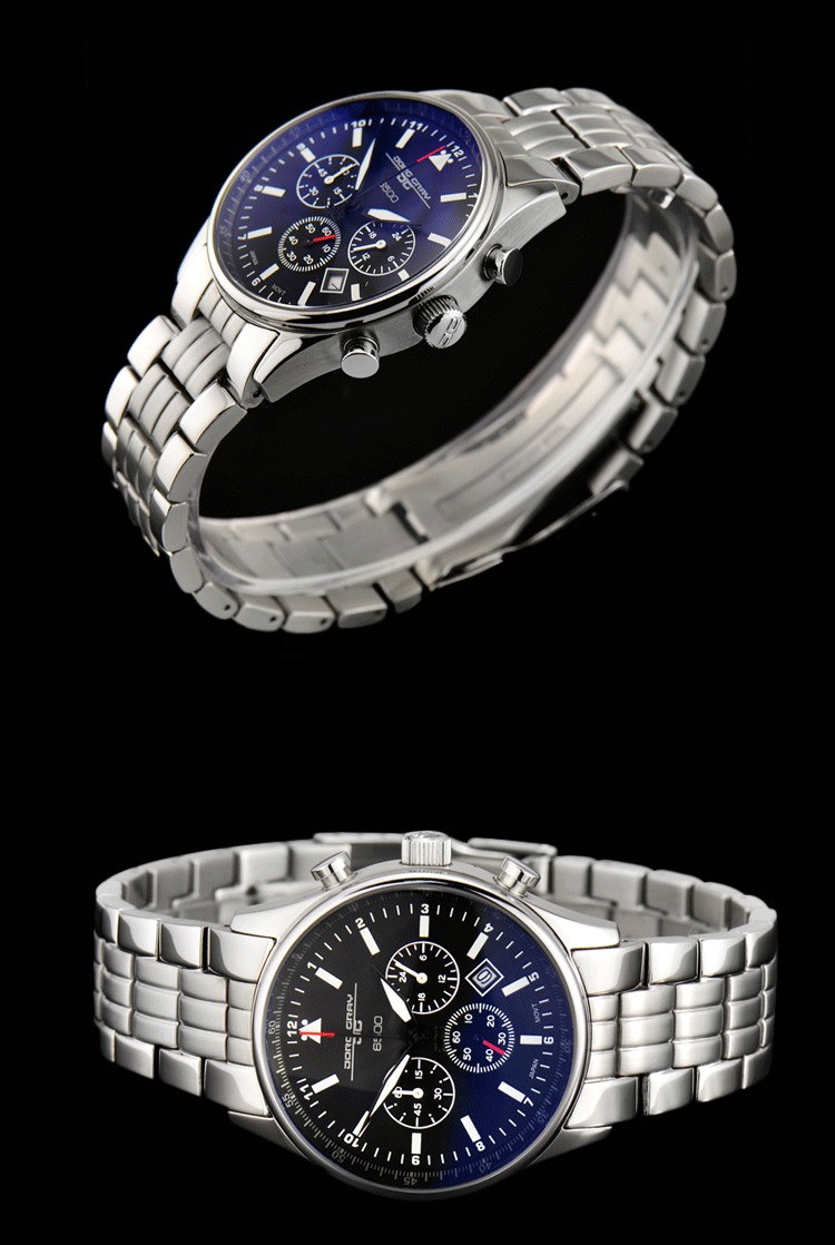 jorggray乔治格雷奥巴马手表jg650071精钢表带时尚男表