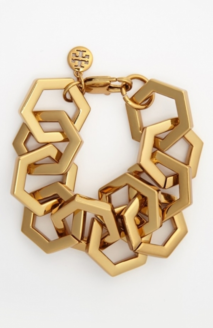 托里伯奇 tory burch 女式手链 gold q00078793 one size