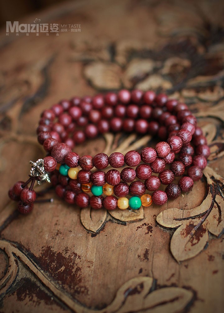 材料:正品高品紫芯苏木紫罗兰,松石,茶晶 规格:珠子直径约0.