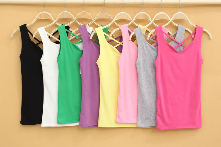 2014春装女装工字背心女打底小吊带衫小背心jt