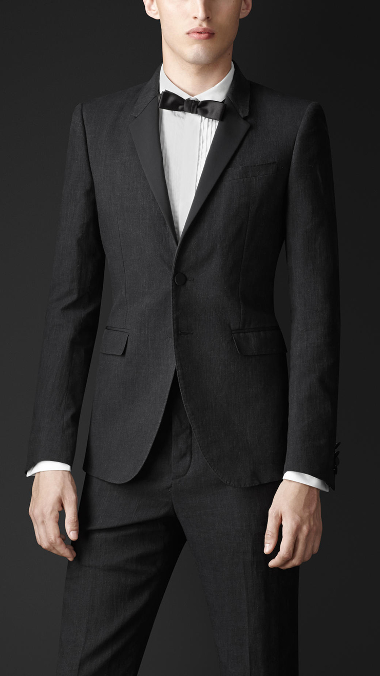 burberry prorsum/巴宝莉 2014新款男士晚宴聚会西装外套45061221 深