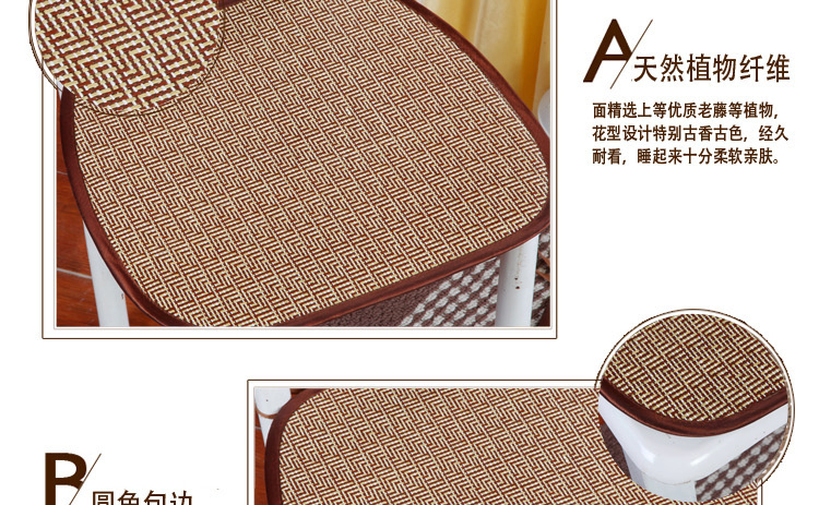 
                                        迪菲娜(DIFEINA)小牡丹坐垫餐椅垫 紫色 41cm*43cm                