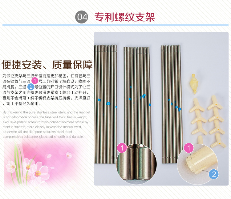 
                                        正顺蚊帐加粗加厚纯不锈钢螺纹支架二开门方顶加密学生宫廷公主拉链蚊帐 幽雅白色 1.5*2米床                