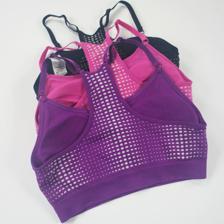 love virl 爱惟儿夏日无痕工字背运动背心文胸无钢托内衣 粉红色 m码