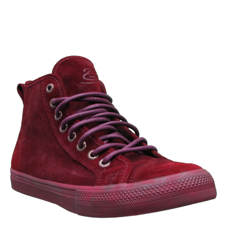 ed hardy 埃德·哈迪 女士绒面革简约休闲鞋 红色 us7