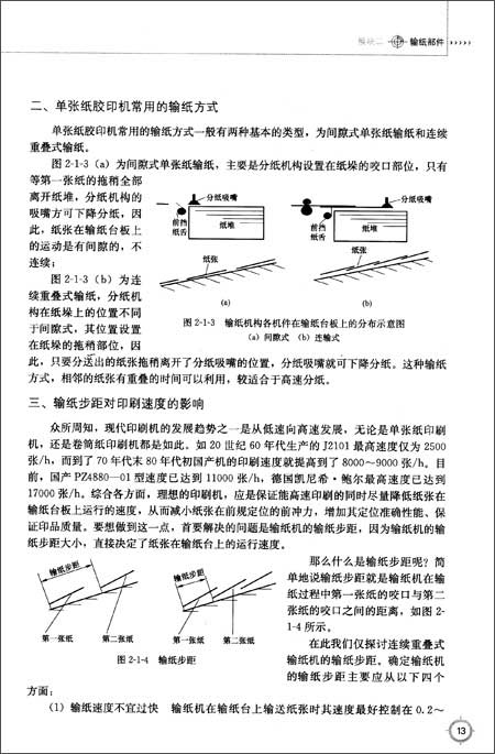 印版滚筒调节使用不当引起的故障及排除方法    ①印张咬口有墨杠
