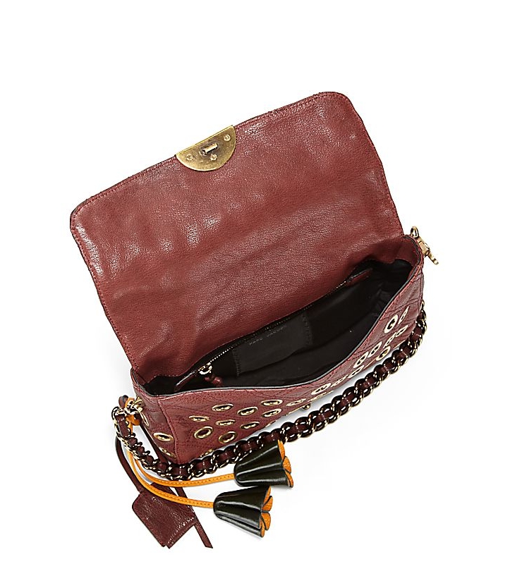 马克雅可布 marc jacobs 女式单肩包 burgundy q00077173-京东