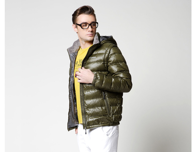 坦博尔 羽绒服 男 可脱卸袖子两穿情侣短款羽绒服 ta6337 湖蓝/乐风灰