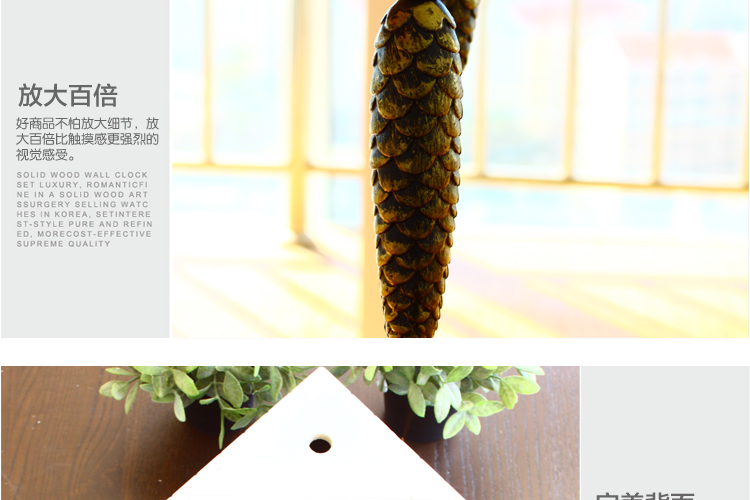 
                                        丽盛布谷鸟实木挂钟欧式静音复古双面挂钟创意客厅石英钟卧室时钟挂表时尚钟表别墅可报时                