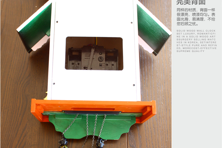 
                                        丽盛布谷鸟实木挂钟欧式静音复古双面挂钟创意客厅石英钟卧室时钟挂表时尚钟表别墅可报时                