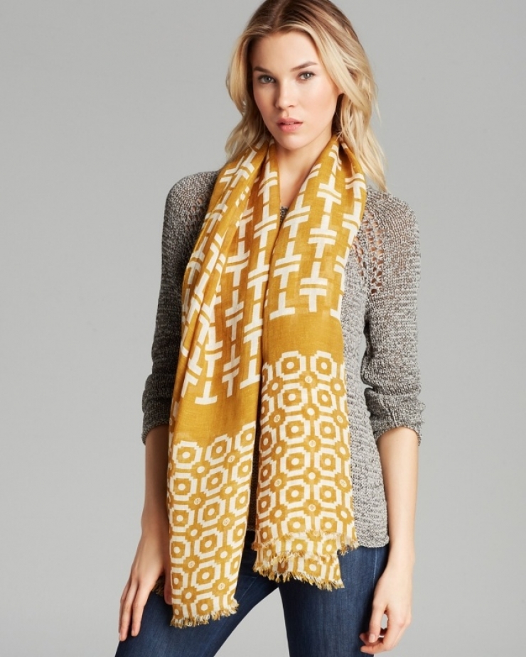 托里伯奇 tory burch 女式围巾 oat q00086229 one size