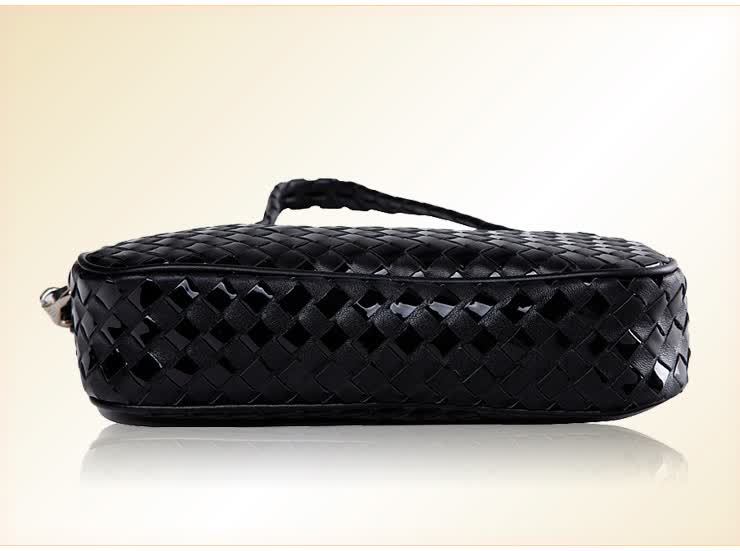 hr赫莲娜黑编织女士单肩包h2351-18663a1黑色