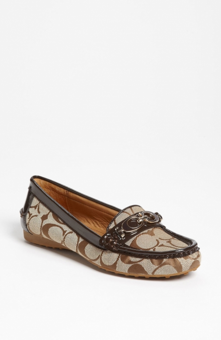 coach 蔻驰 女式休闲皮鞋 khaki/ chestnut q00014832 10