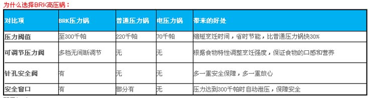 德国BRK 进口304不锈钢压力锅9lt (24CM)高压锅压力煲档位调节安全节能