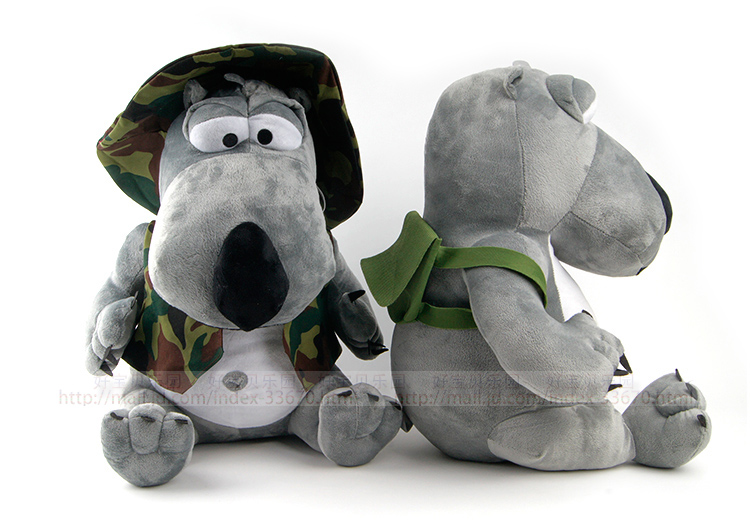 新款倒霉熊抱枕捣蛋熊欠揍熊毛绒玩具公仔抱抱熊 迷彩服款 20cm