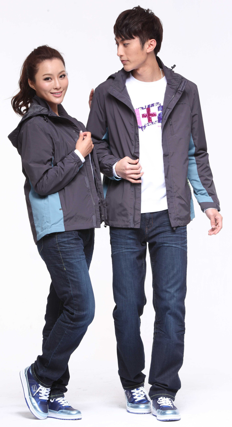 纳迪亚/男女装//可卸帽/风衣外套fl806 fl807 黑色 男款l(175/92a)