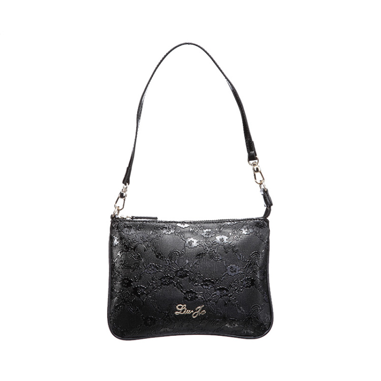 liu.jo 高雅logo压花小巧手提包 黑色a6309