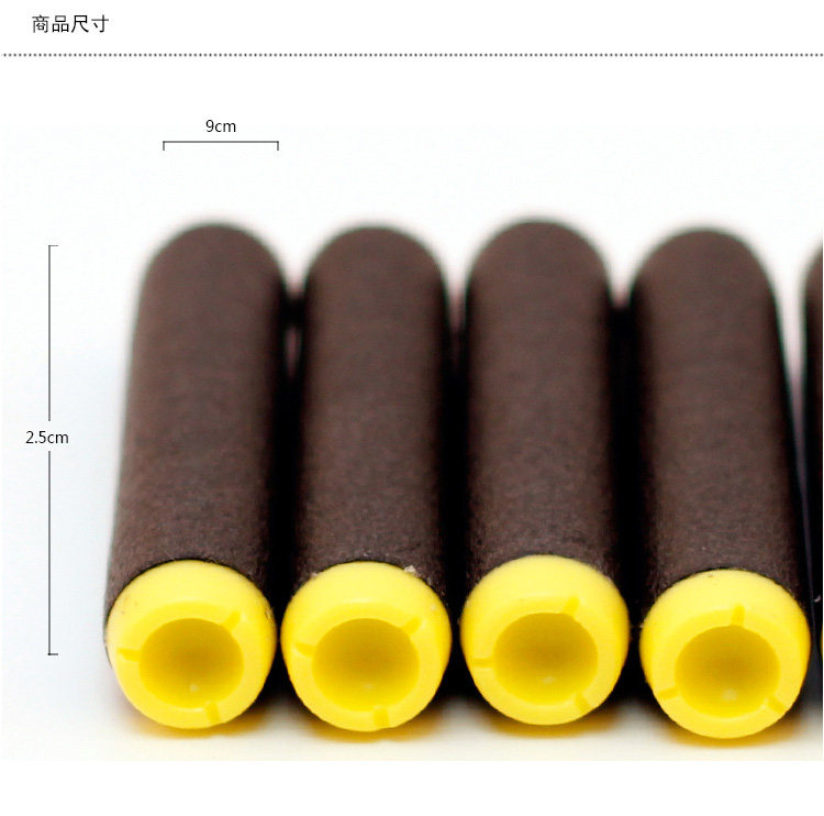 趣玩12发平头珍珠棉发泡子弹(六发半自动软弹枪专用子弹)12p normal