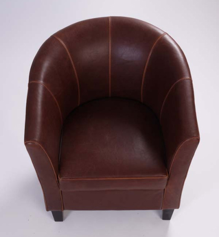 锦沃家具 沙发椅 单人椅 皮艺椅 圈椅 酒店椅 休闲椅 咖啡色