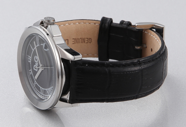 d&g杜嘉班纳 时尚潮流经典黑色圆盘男士手表 dw0629