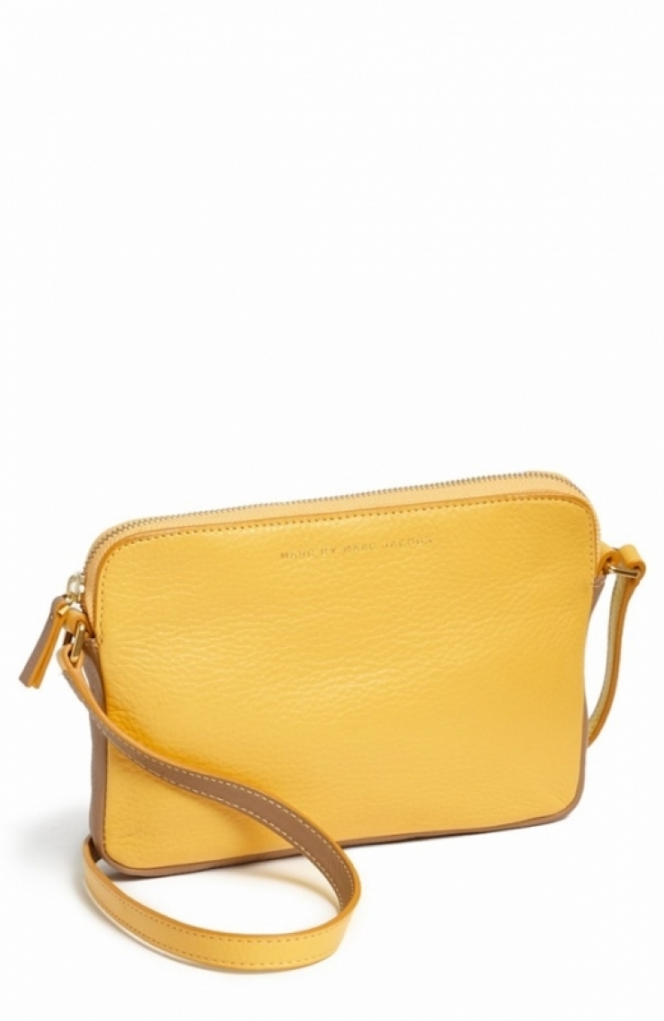 马克雅可布 marc jacobs 女式单肩包 canary yellow multi q00077044