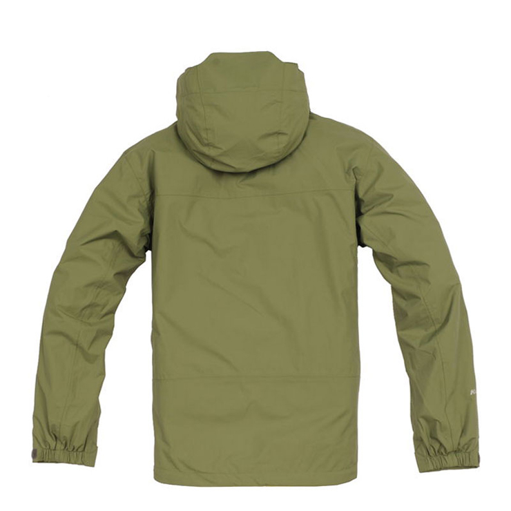 哥仑步kolumb男子户外运动纳奈两层压胶冲锋衣 104242 绿色 2xl