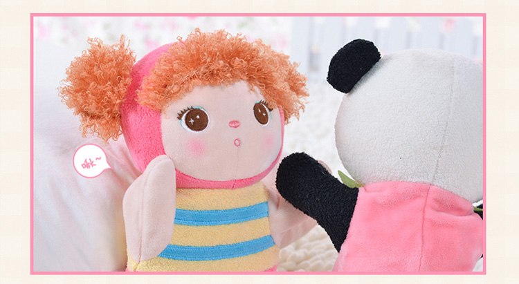 metoo咪兔 吉宝娃娃 毛绒玩具 手偶娃娃 安抚小孩 送女生礼品 熊猫