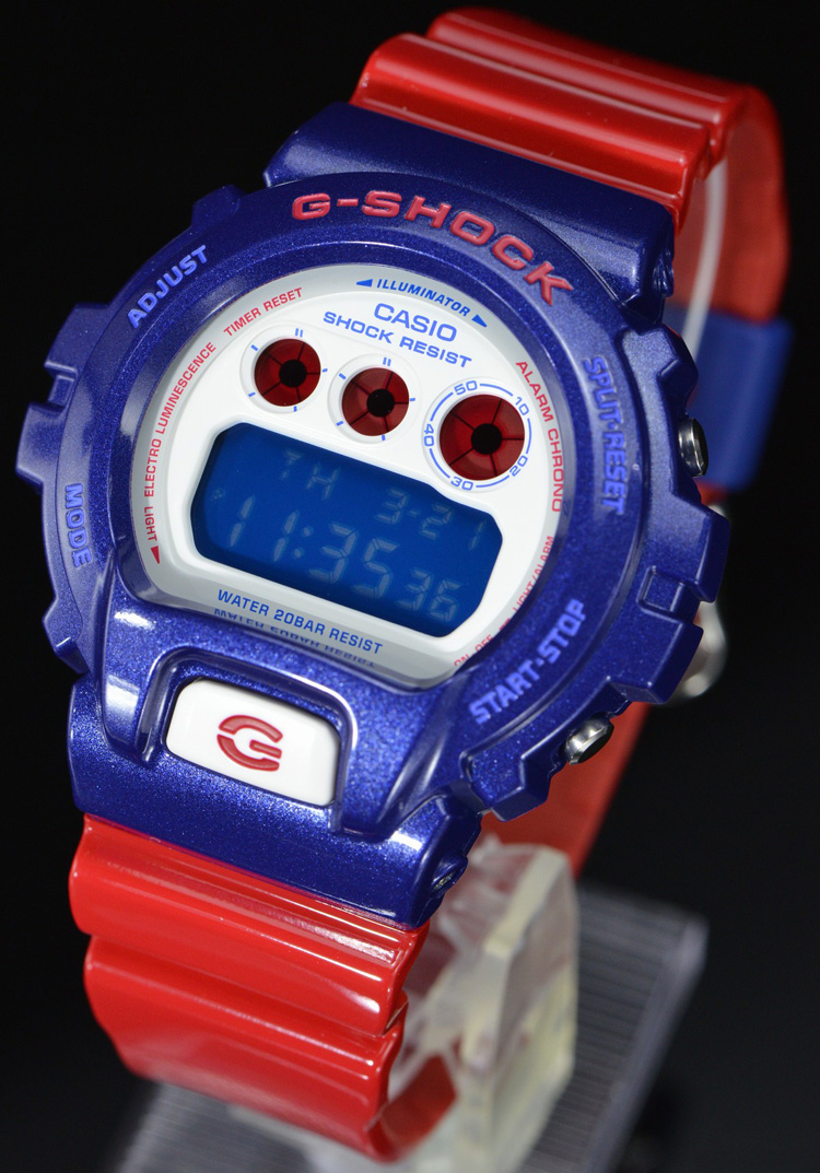 卡西欧(casio)手表 dw-6900ac-2dr g-shock美国队长 多功能男表