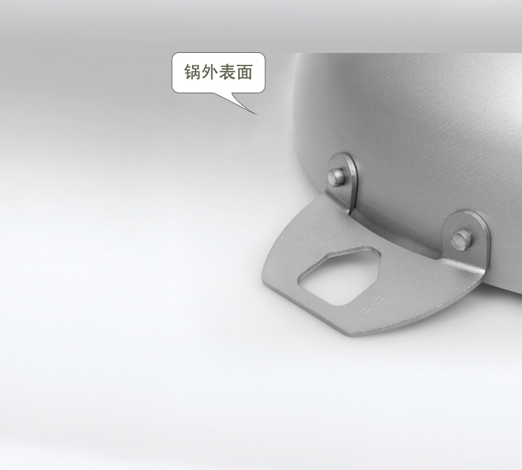 康宝娜CAMPANA不粘无油烟平底炒锅烹饪锅具 SILVER系列 28CM