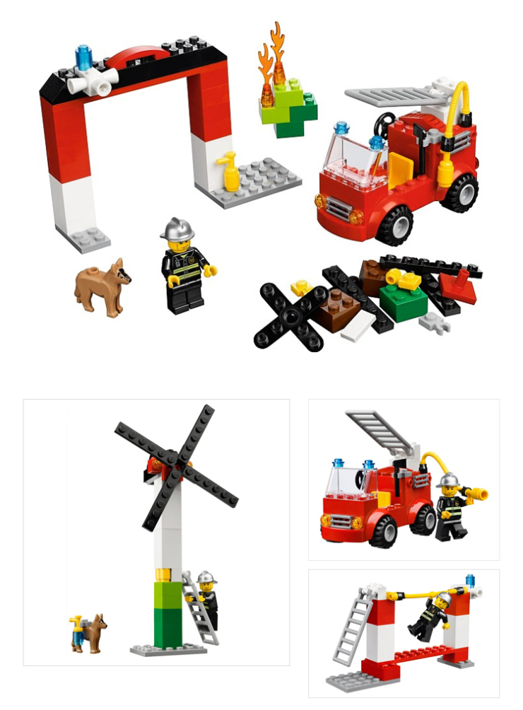 2013新款 lego乐高益智拼插积木玩具 创意系列我的乐高消防局10661