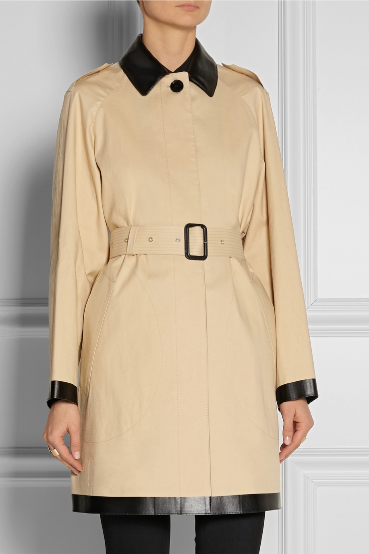 color : one color  burberry london:s cotton-gabardine coat is a