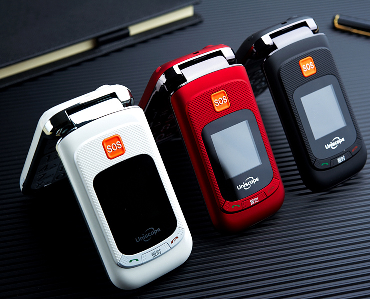 优思 (Uniscope) US98 cdma 1x电信手机  翻盖手机 老人机 黑