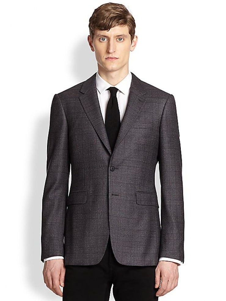 巴宝莉 burberry 男式休闲西装 navy q00089310 42 r