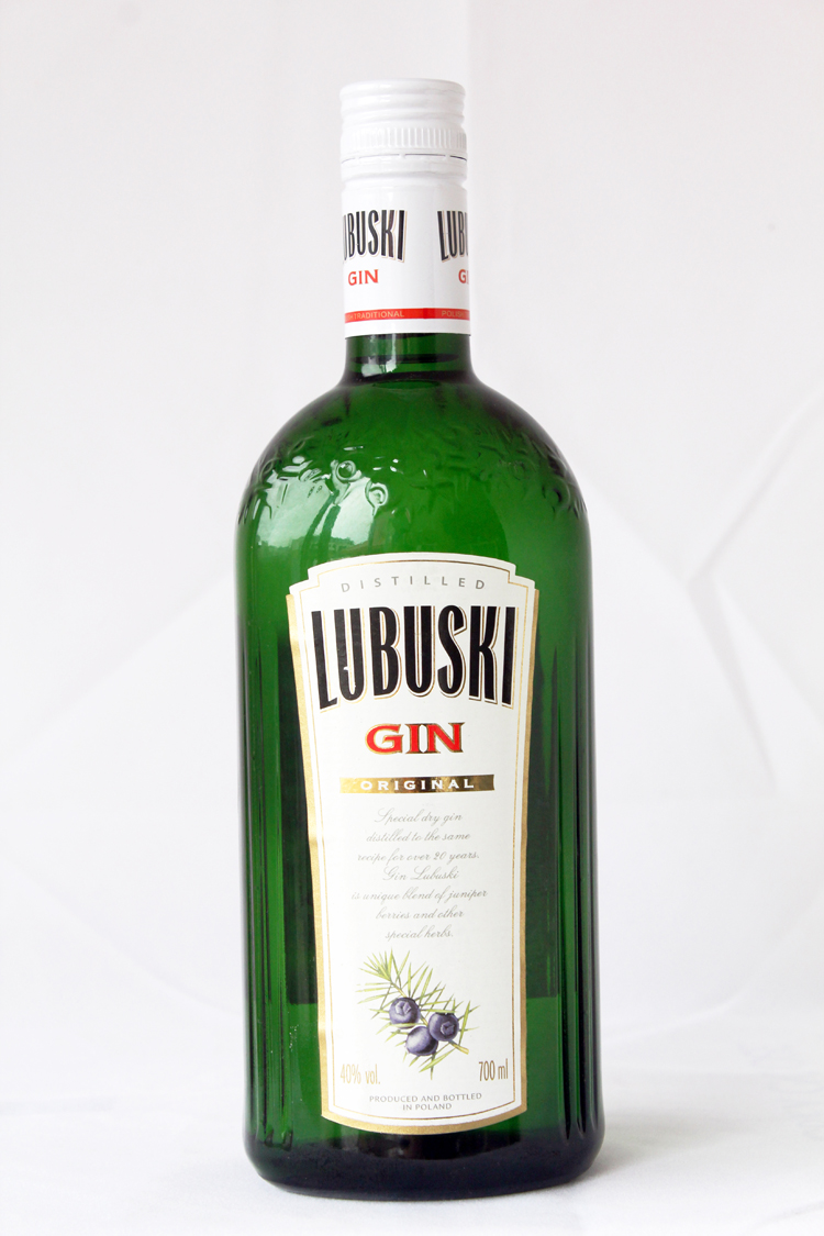 波兰洋酒卢布斯基金酒lubuskigin琴酒杜松子酒原味700ml月氏人酒业单