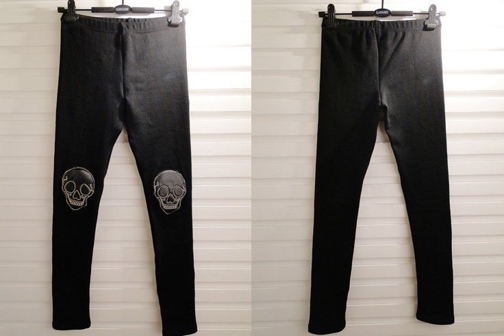 2013秋冬新款 女装韩版骷髅头修身百搭加厚打底裤 g622b3303 红色