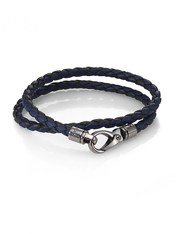 托德斯 tods 男式手链 q00106489 navy-black one size