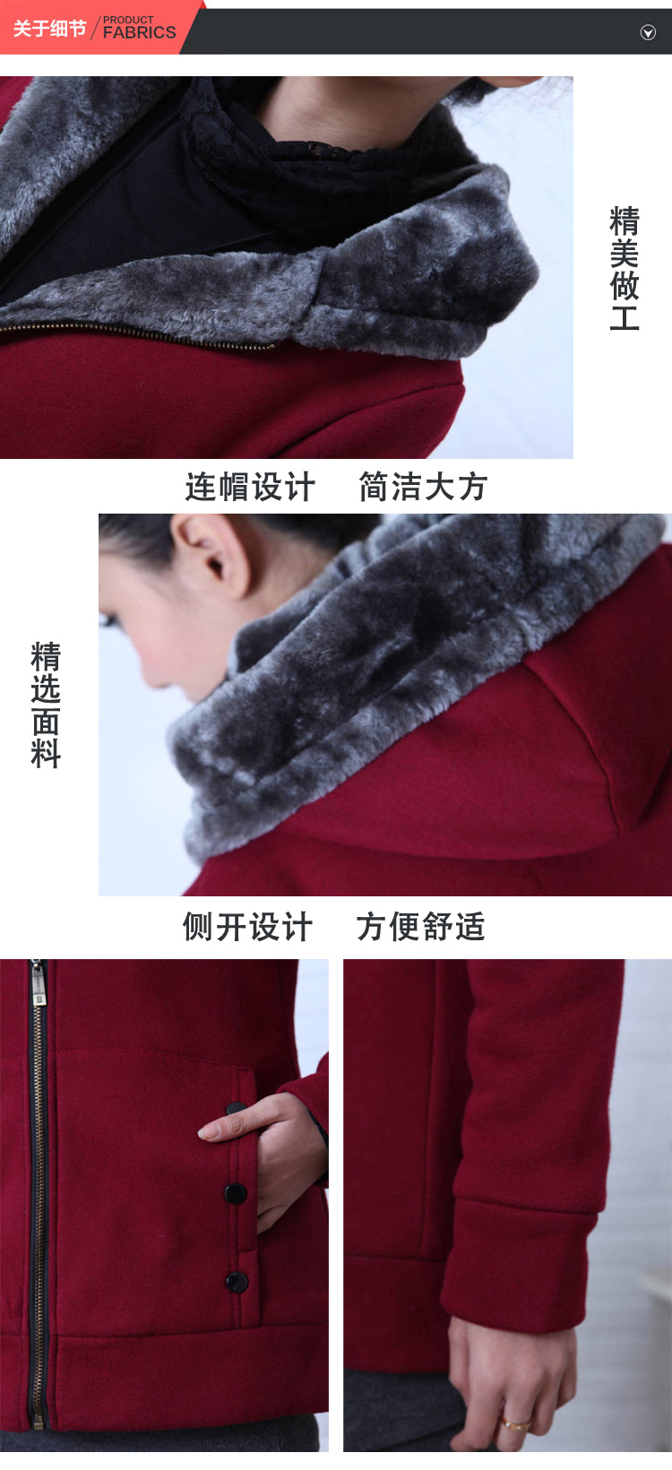 依芝宣2015秋冬装韩版时尚加绒中长款大码卫衣外套女秋冬加厚开衫 Y5831 军绿色 2XL