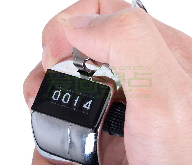 爱尚绿点 手持机械金属人流量计数器 手动 no.101