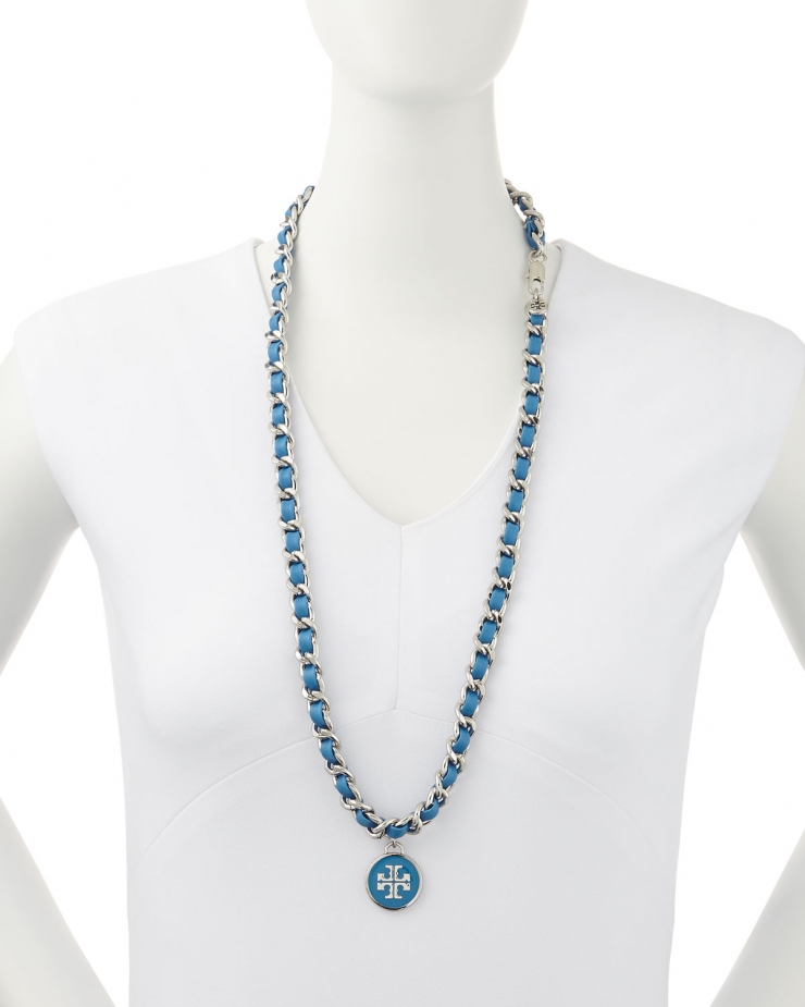 托里伯奇 tory burch 女式项链 blue q00085808 one size