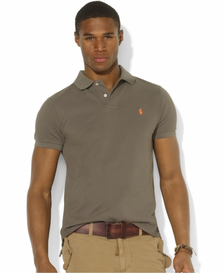 拉夫劳伦马球 polo by ralph lauren 男式短袖polo衫 thermal green q