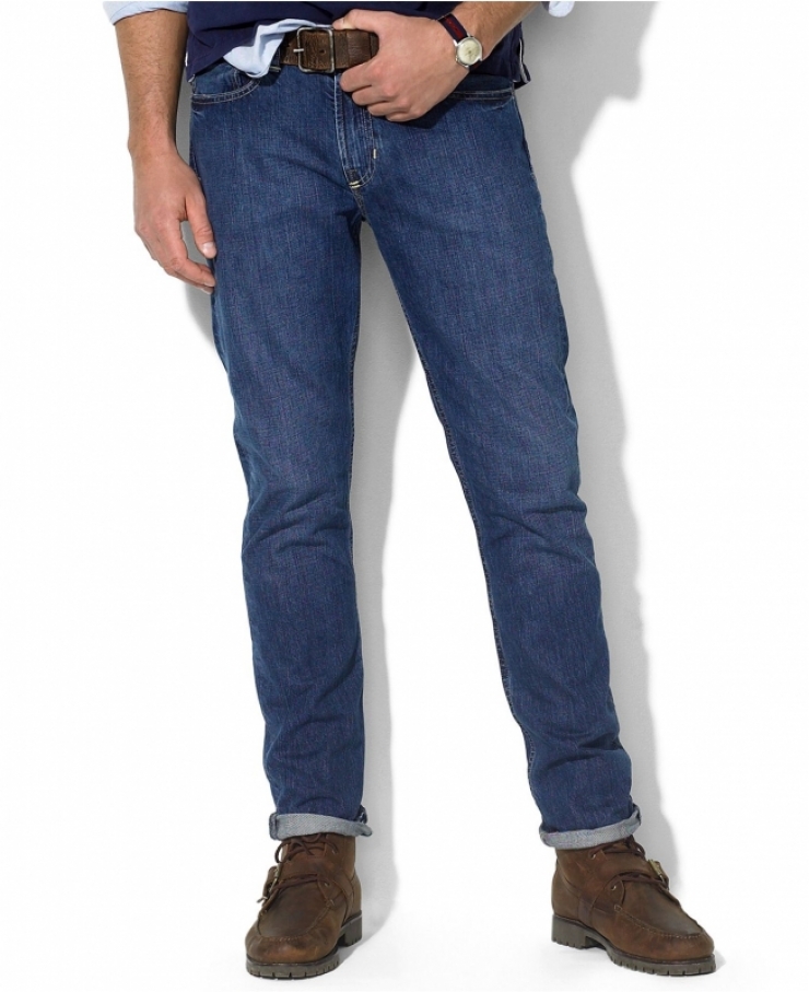 bootcut jean, designed for a vintage look with gently abraded