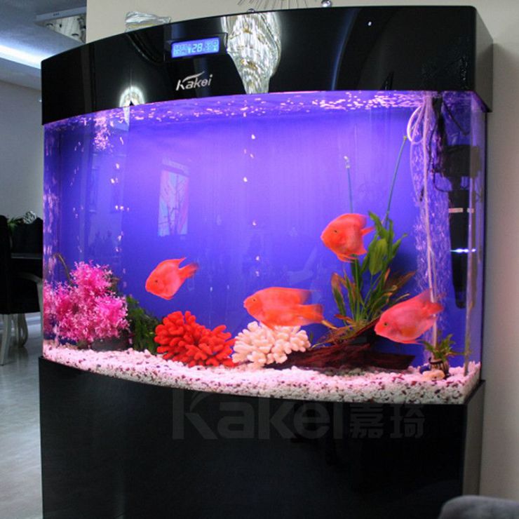 嘉琦kakei亚克力单弧形生态长方形鱼缸水族箱(0.