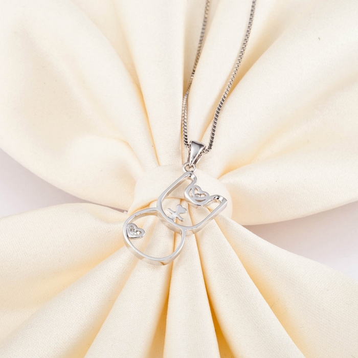 沐恩珠宝 18k金钻石镶嵌吊坠 爱心兔 赠s925纯银项链(附权威鉴定证书)