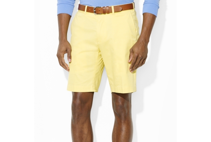 10" flat-front short is crafted from lightweight cotton tissue