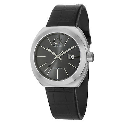 calvin klein 卡尔文·克莱恩 男士圆形石英手表 k0r21107 黑色