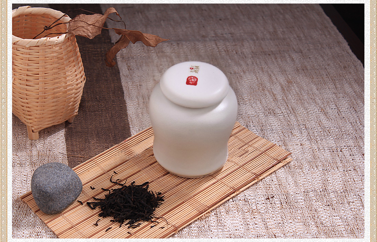 
                                        陶立方 汝窑茶叶罐陶瓷制品锡纸密封罐开片 LP-1103CYG 天青色                