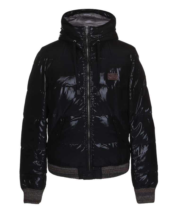 dolce&gabbana 杜嘉班纳 黑色亮面聚纤男士羽绒服 s